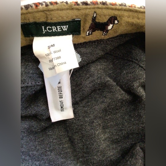 FALL SALE 💜VINTAGE J CREW UNISEX PLAID NEWBOY CAP - size S/M - Picture 6 of 6